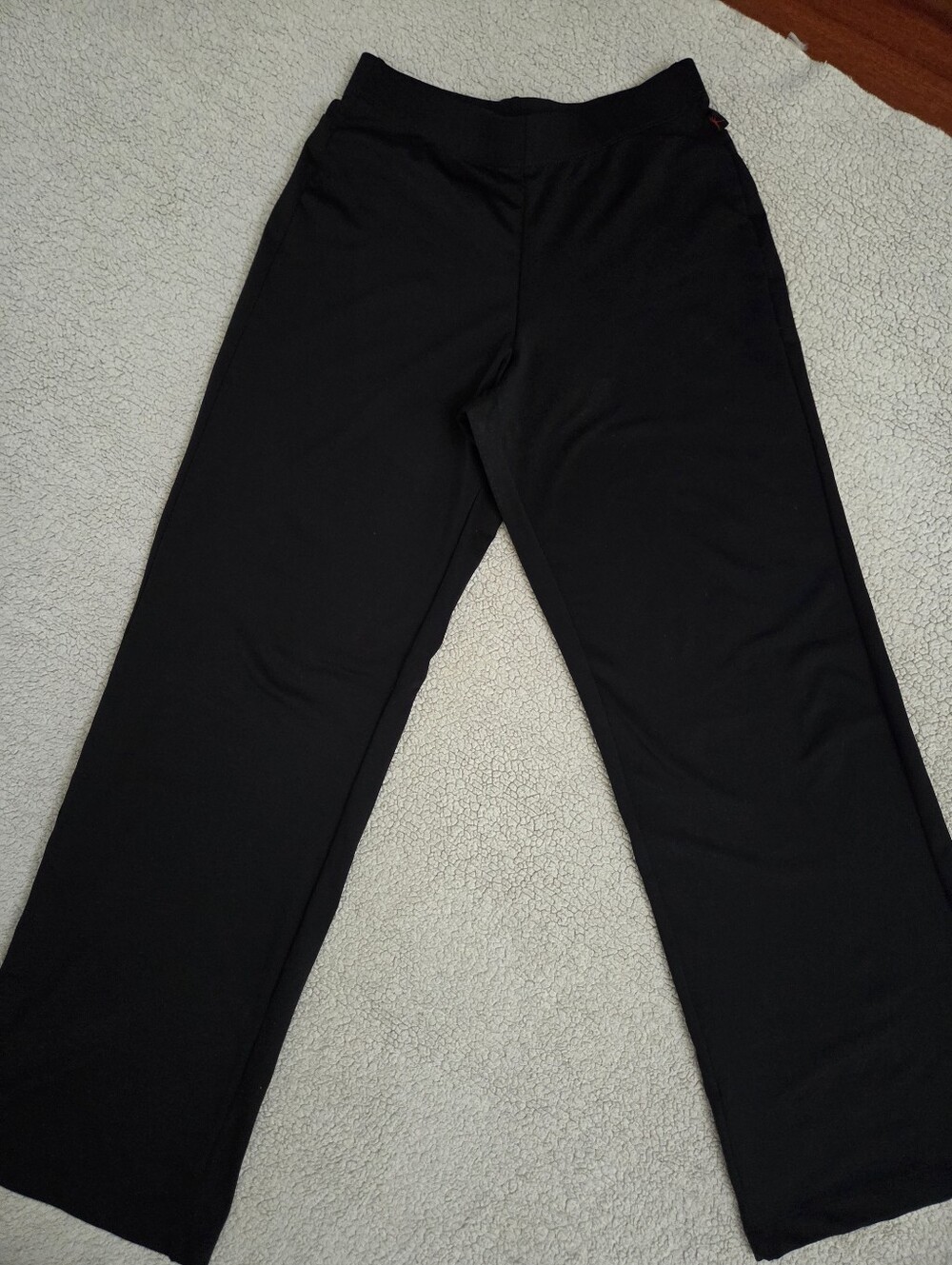 Danskin Black Petite Wide-Leg Pants SP